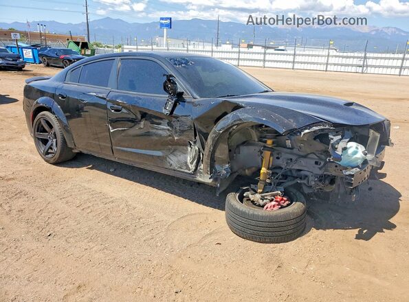 2C3CDXEJ1JH134528 2018 DODGE CHARGER Black Delantero derecho