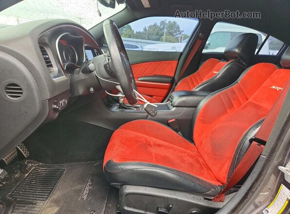2C3CDXEJ2GH165926 2016 DODGE CHARGER Серый Вид салона спереди