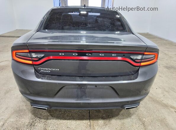 2C3CDXFGXHH596132 2017 DODGE CHARGER Gray Вид ззаду