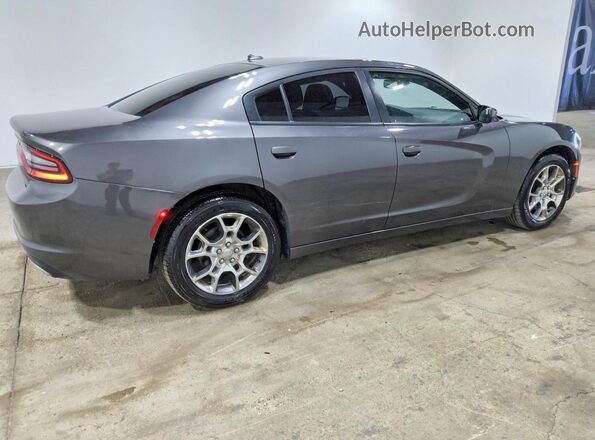 2C3CDXFGXHH596132 2017 DODGE CHARGER Gray Задня права чверть