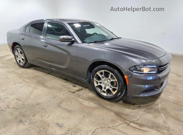 2C3CDXFGXHH596132 2017 DODGE CHARGER Gray Передня права чверть