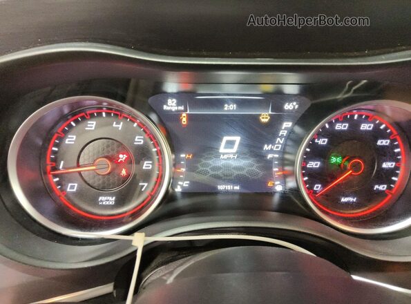 2C3CDXFGXHH596132 2017 DODGE CHARGER Gray Вид щитка приладів