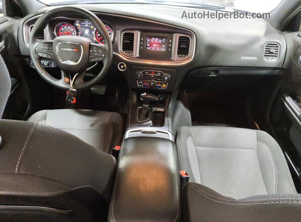 2C3CDXFGXHH596132 2017 DODGE CHARGER Gray Вид панелі приладів