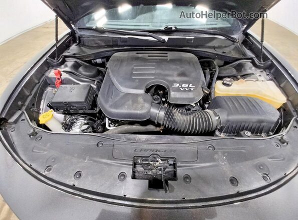 2C3CDXFGXHH596132 2017 DODGE CHARGER Gray Вид задньої частини салону