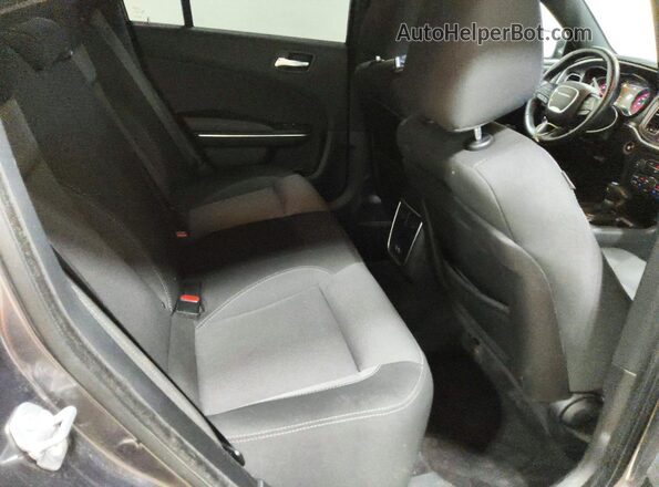 2C3CDXFGXHH596132 2017 DODGE CHARGER Gray Вид задніх сидінь