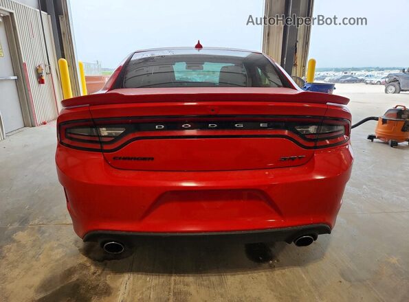 2C3CDXGJ0GH339716 2016 DODGE CHARGER Red უკანა ხედი