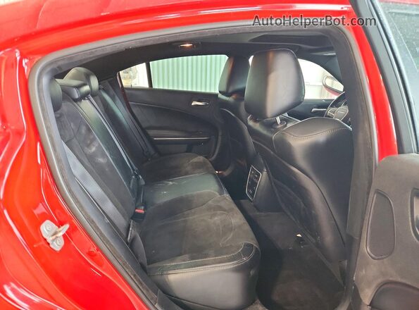 2C3CDXGJ0GH339716 2016 DODGE CHARGER Red უკანა სავარძლების ხედი