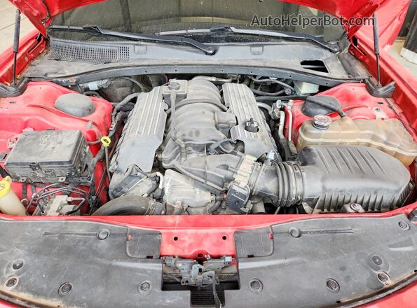 2C3CDXGJ0GH339716 2016 DODGE CHARGER Red უკანა სალონის ხედი