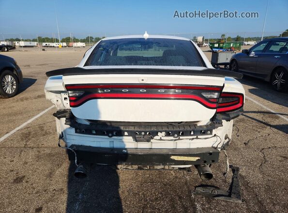 2C3CDXGJ0JH114252 2018 DODGE CHARGER White უკანა ხედი