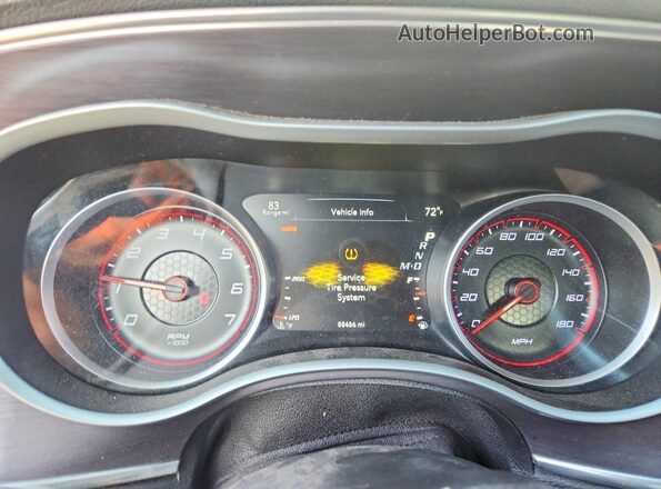 2C3CDXGJ0JH114252 2018 DODGE CHARGER White ხელსაწყოთა პანელის ხედი