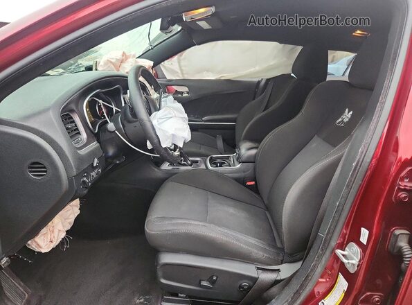2C3CDXGJ0JH179991 2018 DODGE CHARGER Burgundy Front interior view