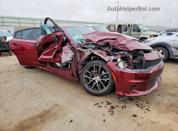 2C3CDXGJ0JH179991 2018 DODGE CHARGER Burgundy Front right