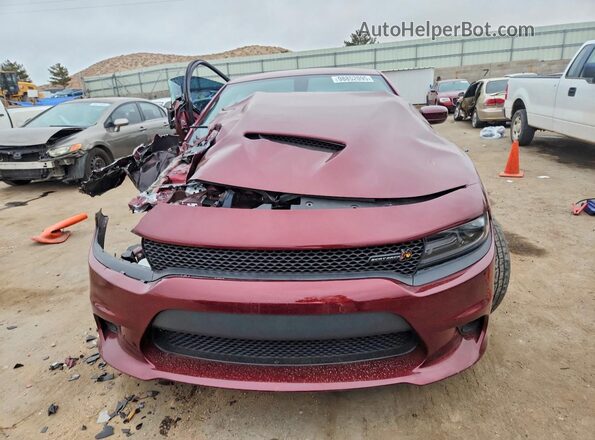 2C3CDXGJ0JH179991 2018 DODGE CHARGER Burgundy Front view