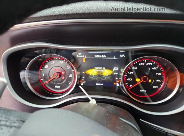 2C3CDXGJ0JH179991 2018 DODGE CHARGER Burgundy Instrument cluster view