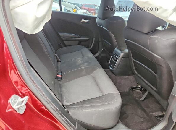 2C3CDXGJ0JH179991 2018 DODGE CHARGER Burgundy Rear seats view