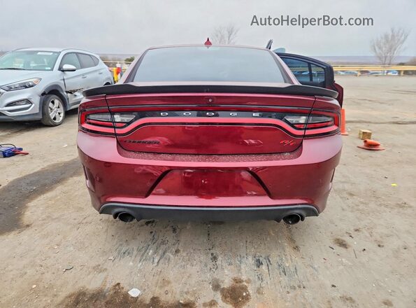2C3CDXGJ0JH179991 2018 DODGE CHARGER Burgundy Rear view