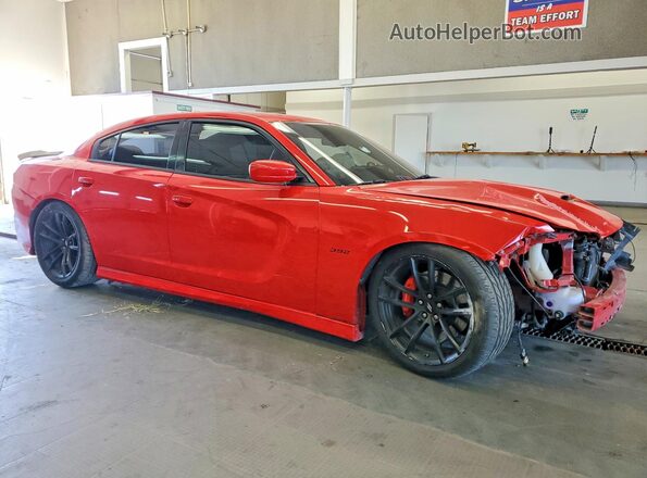 2C3CDXGJ0JH232172 2018 DODGE CHARGER Red Przód prawy