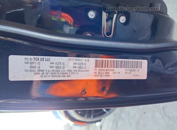 2C3CDXGJ0KH510408 2019 DODGE CHARGER Черный Вид подкапотного пространства