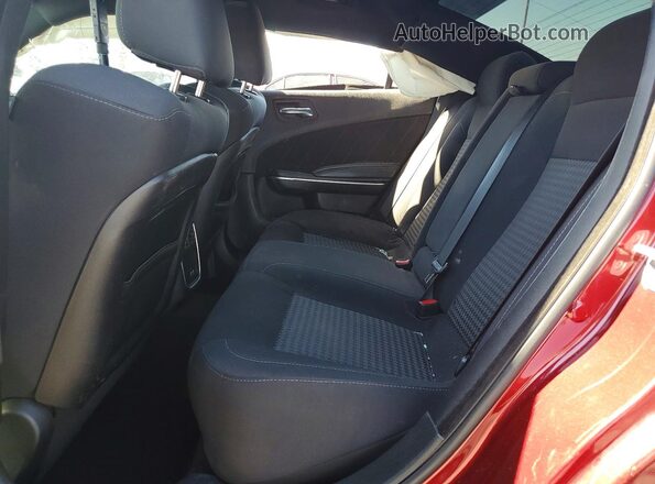 2C3CDXGJ0KH553758 2019 DODGE CHARGER Burgundy Вид задніх сидінь