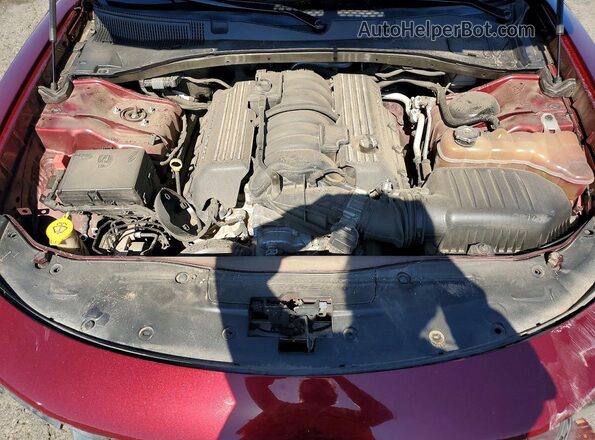 2C3CDXGJ0KH553758 2019 DODGE CHARGER Burgundy Вид задньої частини салону