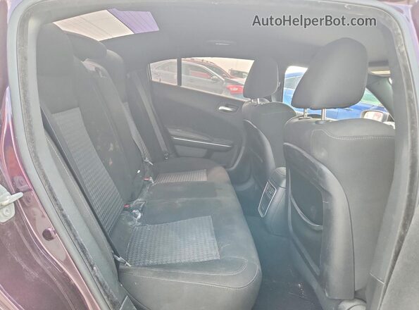 2C3CDXGJ0LH232109 2020 DODGE CHARGER Purple უკანა სავარძლების ხედი