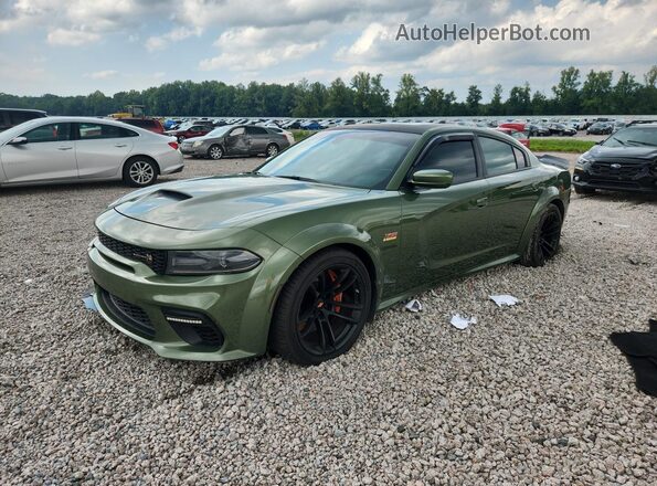 2C3CDXGJ0LH247807 2020 DODGE CHARGER Green Trasero izquierdo