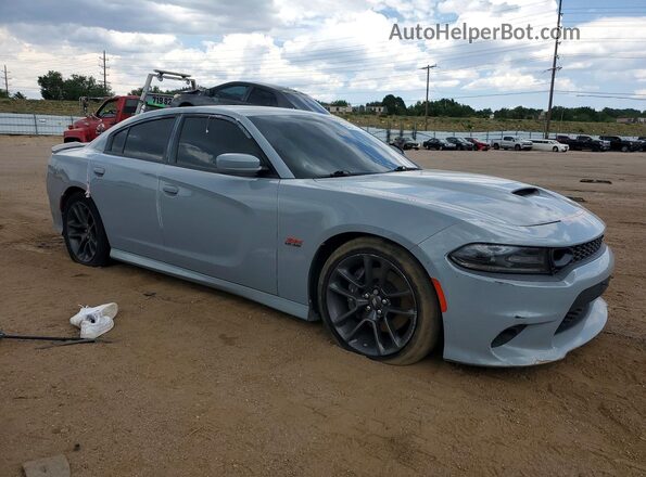 2C3CDXGJ0MH515546 2021 DODGE CHARGER Gray Delantero derecho