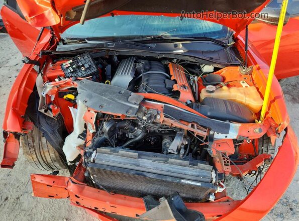 2C3CDXGJ0MH528510 2021 DODGE CHARGER Orange Widok wnętrza z tyłu