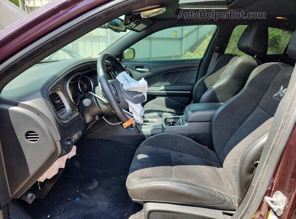 2C3CDXGJ0MH559062 2021 DODGE CHARGER Purple Вид салону спереду