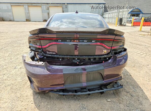 2C3CDXGJ0MH559062 2021 DODGE CHARGER Purple Вид ззаду