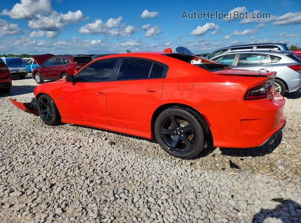 2C3CDXGJ0MH588349 2021 DODGE CHARGER Orange Trasero izquierdo
