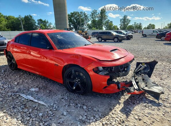 2C3CDXGJ0MH588349 2021 DODGE CHARGER Orange Delantero derecho