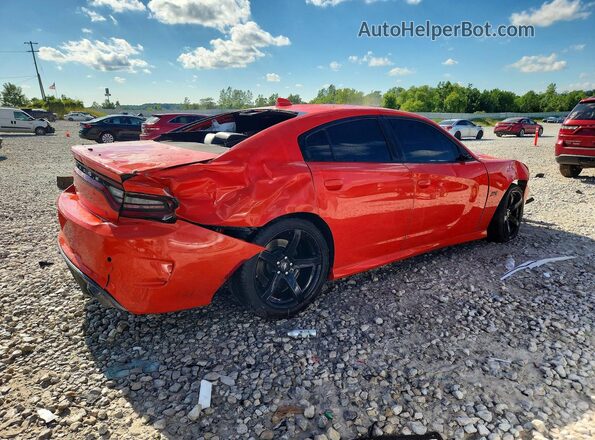 2C3CDXGJ0MH588349 2021 DODGE CHARGER Orange Trasero derecho