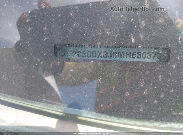 2C3CDXGJ0MH630373 2021 DODGE CHARGER Green Vista del compartimento del motor