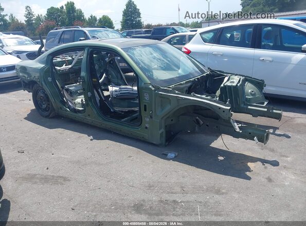 2C3CDXGJ0MH630373 2021 DODGE CHARGER Green Vista interior trasera