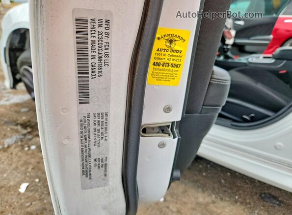 2C3CDXGJ0NH186106 2022 DODGE CHARGER Белый Вид подкапотного пространства