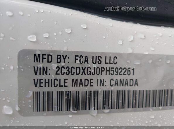 2C3CDXGJ0PH592261 2023 DODGE CHARGER Белый Вид подкапотного пространства
