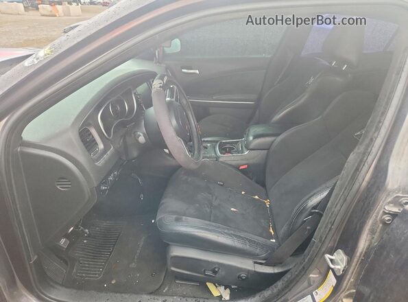 2C3CDXGJ1GH152601 2016 DODGE CHARGER Gray Front interior view