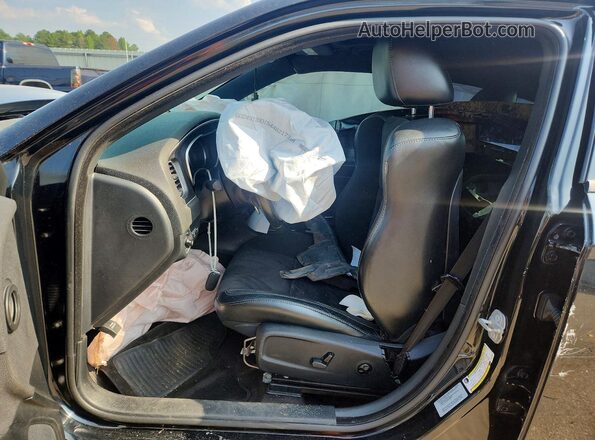 2C3CDXGJ1JH113997 2018 DODGE CHARGER Черный Вид салона спереди