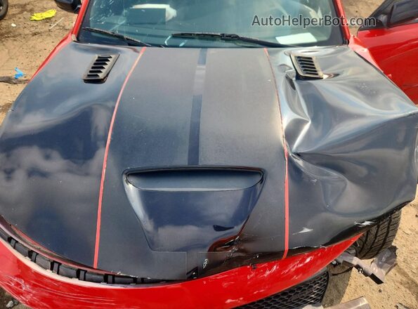 2C3CDXGJ1JH314850 2018 DODGE CHARGER Red Вид задньої частини салону