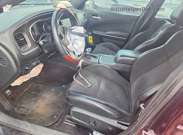 2C3CDXGJ1JH314850 2018 DODGE CHARGER Red Вид салону спереду