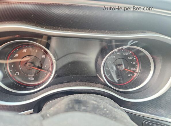2C3CDXGJ1JH314850 2018 DODGE CHARGER Red Вид щитка приладів