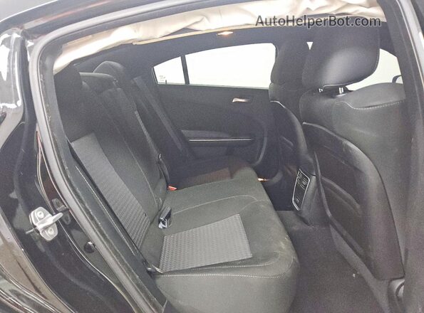 2C3CDXGJ1KH756755 2019 DODGE CHARGER Black Вид задніх сидінь