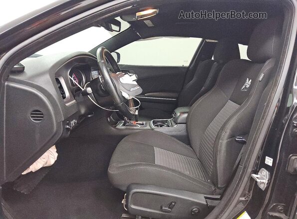 2C3CDXGJ1KH756755 2019 DODGE CHARGER Black Вид салону спереду