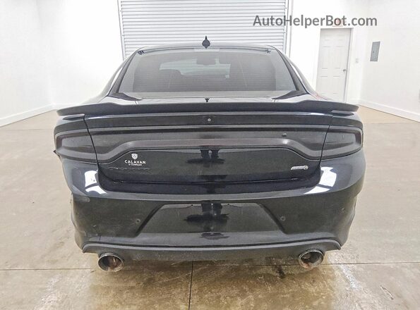 2C3CDXGJ1KH756755 2019 DODGE CHARGER Black Вид ззаду