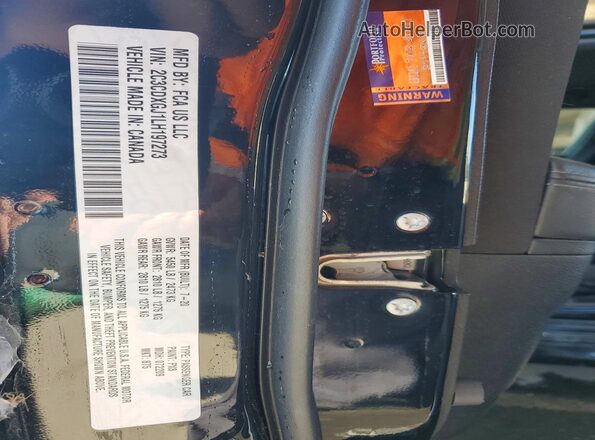 2C3CDXGJ1LH197273 2020 DODGE CHARGER Black Շարժիչի բաժամունքի տեսք