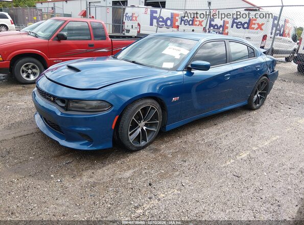 2C3CDXGJ1LH238114 2020 DODGE CHARGER Blue Передня ліва чверть