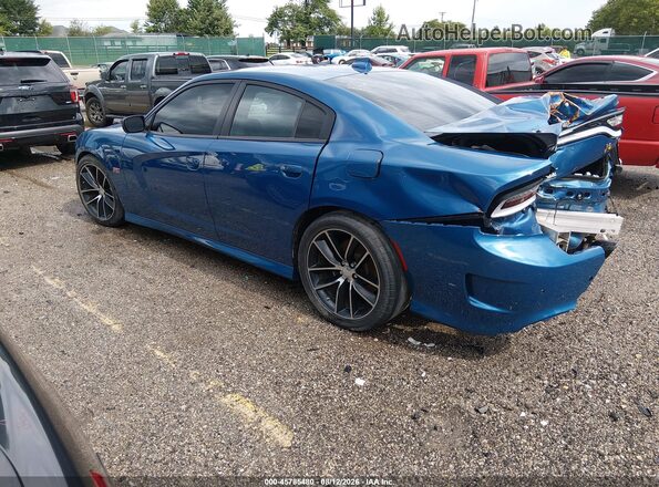 2C3CDXGJ1LH238114 2020 DODGE CHARGER Blue Задня ліва чверть