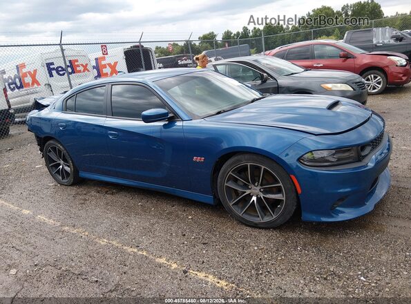 2C3CDXGJ1LH238114 2020 DODGE CHARGER Blue Вид задньої частини салону