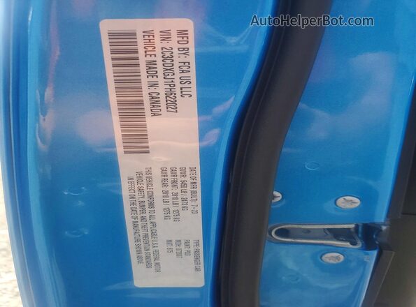 2C3CDXGJ1PH622027 2023 DODGE CHARGER Blue ძრავის განყოფილების ხედი